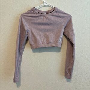 Gymshark long sleeve crop top